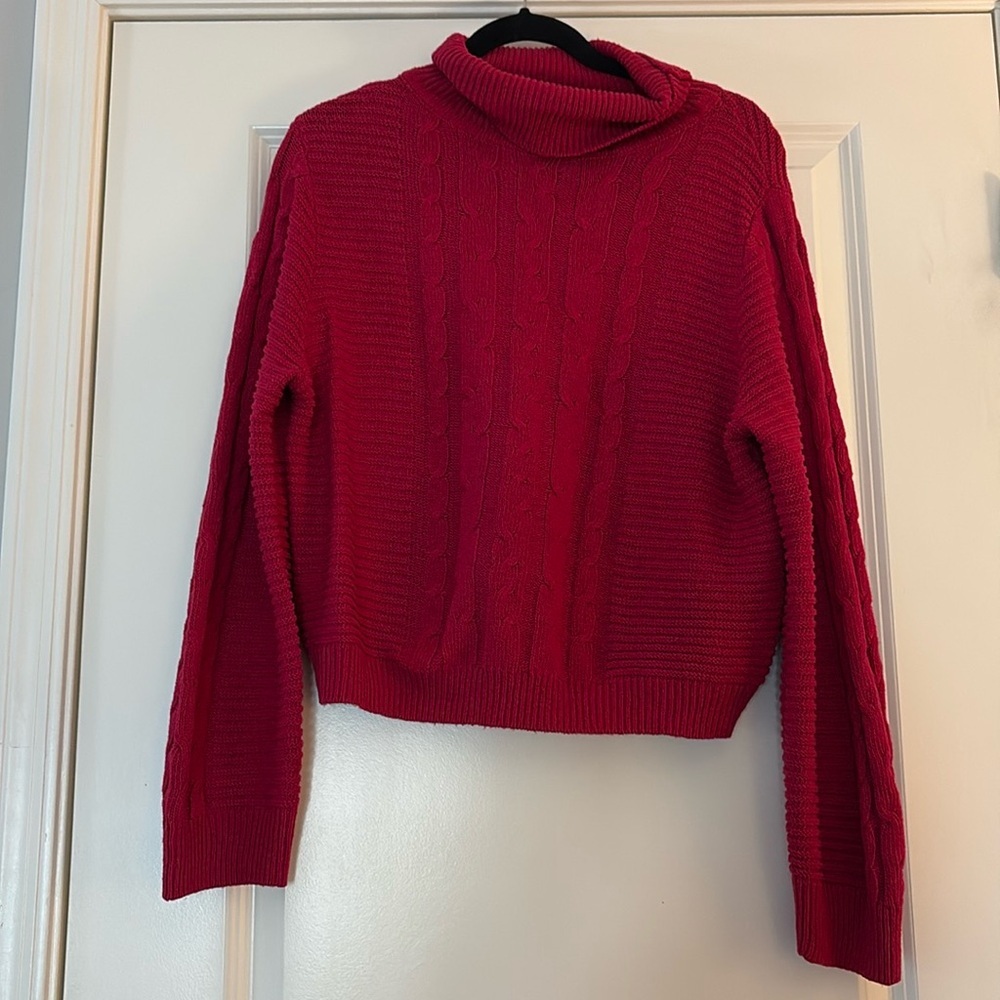 BCBG Women’s Cherry Pink Knit Sweater